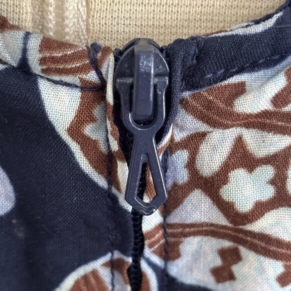 Rare Vintage Arlequin Paris Fitted Navy Dress Maraca Pattern Made in France - Picture 4 of 5